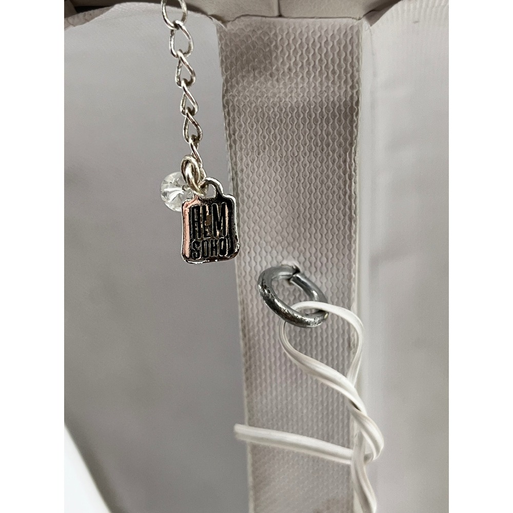 Robert Lee Morris Silver & leather charm chain Two Tone Necklace - Picture 5 of 11